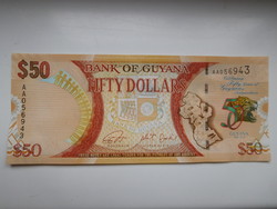 Guyana $ 50 2016 unc