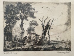 Jenő Remsey: Border Tavern Etching