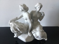 Tóth vali double nude sculpture. Flawless!