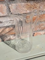 Álomszép csiszolt ólomüveg századfordulós vizes kancsó hibátlan állapot