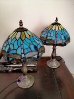 Tiffany Asztali Lámpa Szitakötős párban