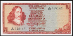 Republic of South Africa 1 rand 1975 unc