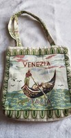 Csodaszép vintage szőttes Venezia mintás táska