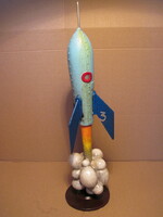 Cast iron rocket sculpture - large size