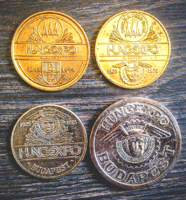 4 Hungexpo commemorative coins