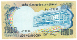 South Vietnam 1000 dong 1972 unc