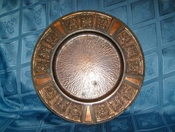 Huge applied arts bronze tulip rarity wall plate severe 31 cm discounted