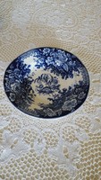 Antique, August nowotny altrohlau floral pattern, cobalt blue deep plate