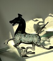 1Ft-ról Antik Kínai Ősi Ló Bronz figura ! Óriási lehetőség !