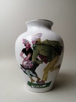 Polish porcelain vase - polka