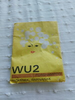 Retro: wu2 shampoo, unopened package, 1960s