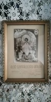 Old first holy communion from 1960, in a beautiful frame