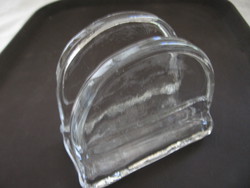 Glass leaf holder, leaf weight, napkin holder