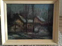 Unknown painter: winter village