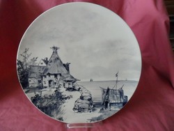 Antique Dutch spectacular large wall plate