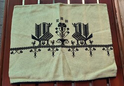 Old embroidered folk cross-stitch pillow cover, decorative pillow 50 x 38 cm.