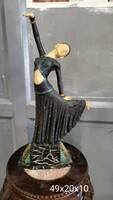 Art deco táncos nő szobor