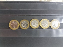 Franciaország 10 frank 1988-1989-1990 G
