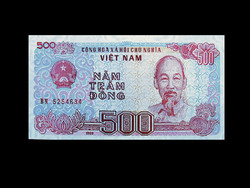 UNC - 500 DONG - 1988 - VIETNAM - (Még a régi sorozatból!)