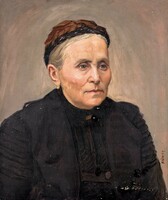 Kunffy Lajos- Idős hölgy portréja