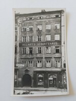 Old postcard photo postcard of Mozart's birthplace in Salzburg