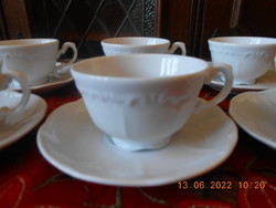 Zsolnay fehér kávés csészék 6 db