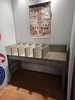 Ipari szelektáló asztal, textilgyári asztal, ipari asztal 20. század közepéről, most LEÁRAZVA!