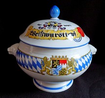 Seltmann Weiden Weißwurst (bajor kolbász) szervírozó edény / levesestál méret