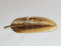 Fire-plated leaf brooch 44.