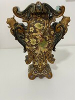 Wilheim schiller & son majolica vase