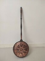 Antique Copper Kitchen Utensil Coffee Roaster with Long Handle Coffee Roaster 641 5544
