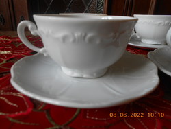 Zsolnay barokk, fehér teás csésze