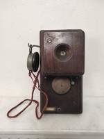 Antik telefon fa fali telefon készülék 1890-1910 710 5530