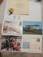 Flight stamp, greeting card, etc.