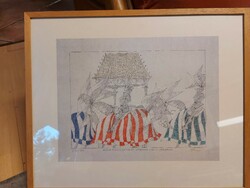 Paul flora (1922-2009), numbered, signed lithograph / screen print, in excellent condition, ready for wall!