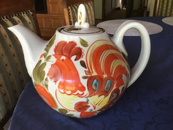 Óriás teás kanna, 2,75 lit. antik, vitrin állapotban (gará)