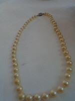 Antique Pearl Necklace with Silver Marcasite Clasp from TÁJFÖLD
