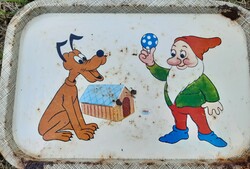 Retro Disney bádogtálca