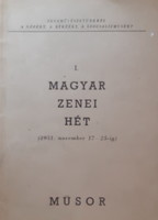 Hungarian Music Week November 17-25, 1951