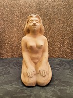 Terracotta female nude (mermaid)