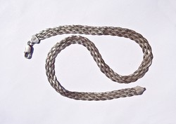 45.2 Cm. Long, 9 mm. Wide 925 sterling silver necklace