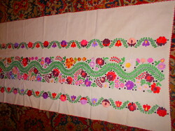 Antique matyo with embroidery large tablecloth 178 cm x 71 cm