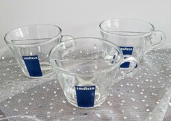 Lavazza split glass coffee cup 3 pieces together