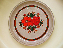 Retro English rose floral plate