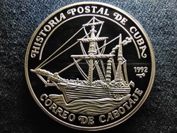 Kuba Kabotázsposta .999 ezüst 10 Pezó 1992 PP (id61560)