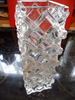 Checkered, cambered heavy, serious art deco vase