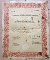 Republic of Hungary government debt bond bp.1946 Wheat bond 10 kg.4% Interest rate