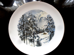 Collector rosenthal wall plate winter landscape