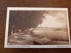 Old postcard 1942 Balatonfüred spa Balaton promenade photo postcard