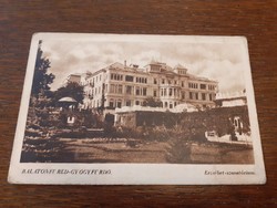 Old postcard from Balatonfüred Spa Elizabeth Sanatorium postcard